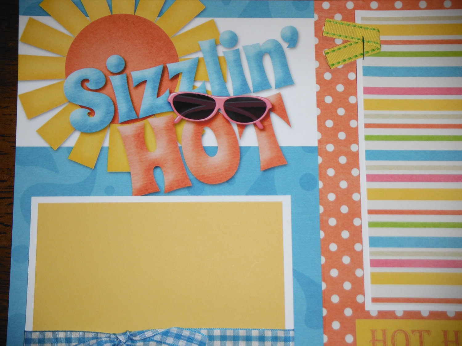 Sizzlin' Hot Premade 12x12 Scrapbook Pages for the Beach Boy GIRL SUMMER