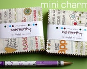 2 MINI charm pack NOTEWORTHY Moda Fabric by Sweetwater