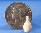 IGMA Fellow Bill Helmer Lathe Turned 1/2" Scale Elephant Ivory Closed Form Bottle FREE Shipping