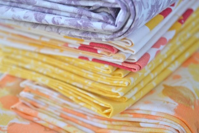 Rustic Cottage Chic Eco Friendly Cloth Napkins, Wedding, Events