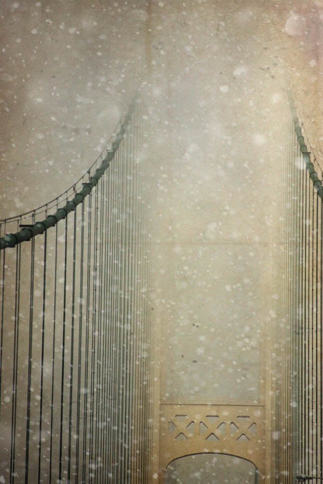 architecture photography nature photography snow 12x18 fine art photography bridge office decor home decor