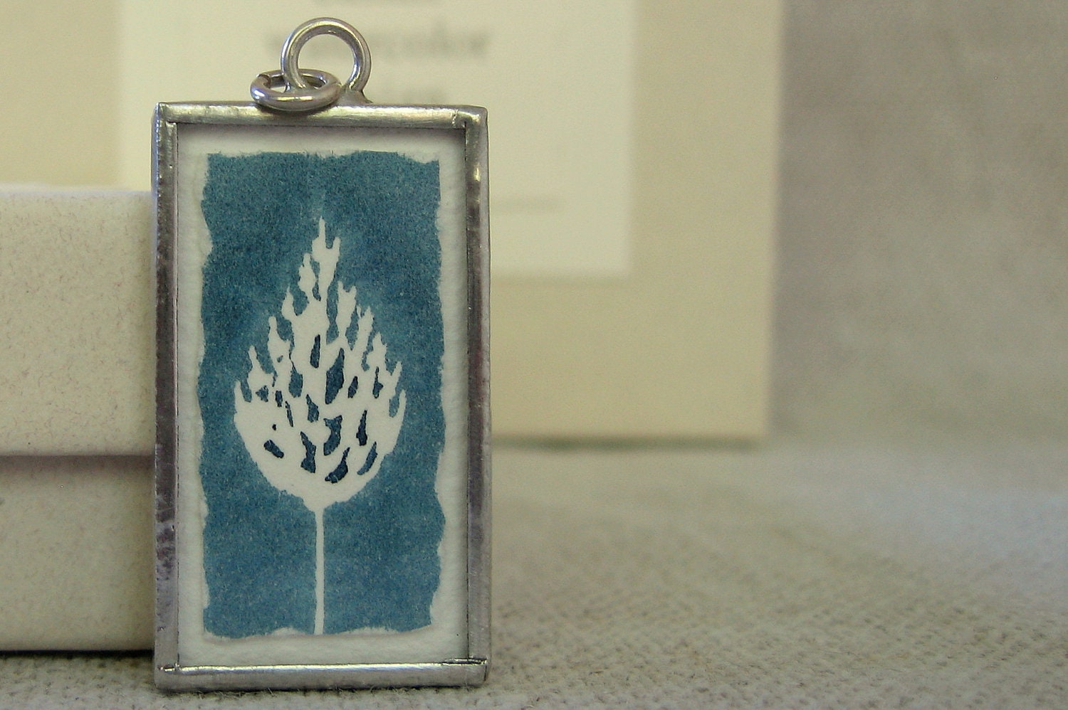 spring sale - watercolor tree pendant