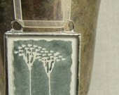 Spring sale - blue flowers ornament