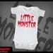 Little Monster Onesie Halloween Baby