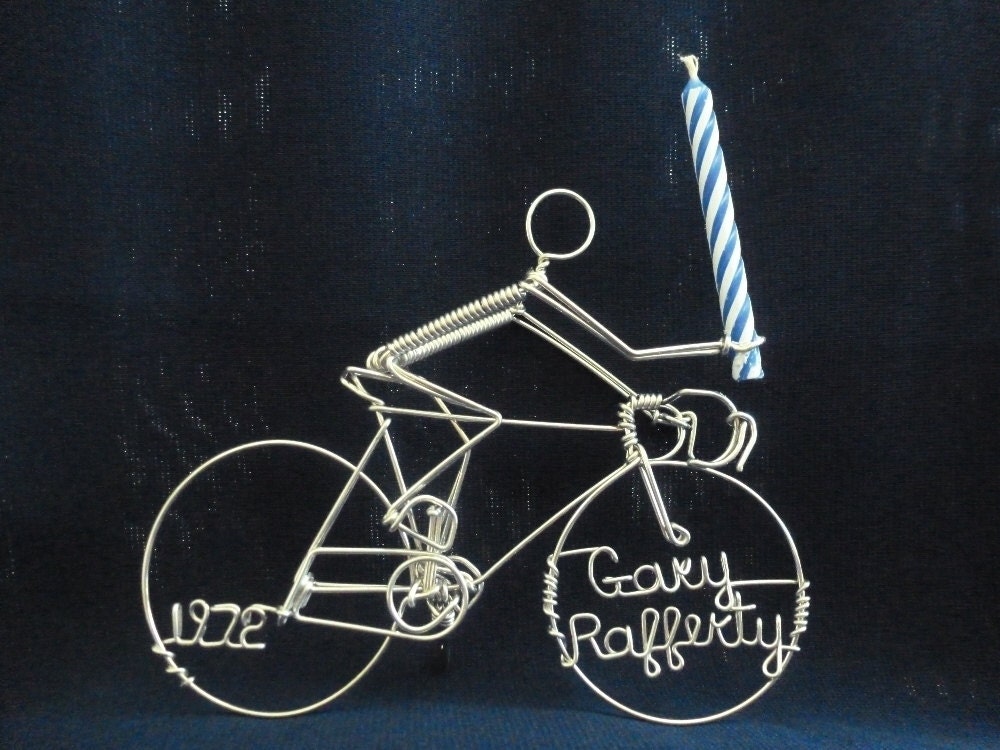 Bike Rider Birthday Cake Topper