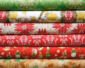Starflakes and Glitter by Tina Givens, Half Yard Set in scarlet