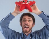 Small Starfish Fleece Plush - Red