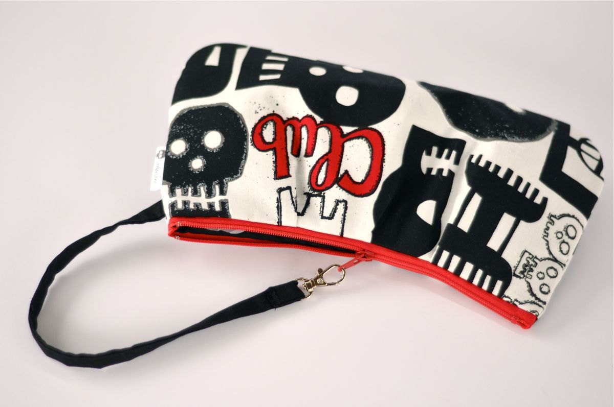 Bad Luck Club Pleated Wristlet