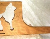 Card / Inkle weaving loom  - Cherry Wood Cats