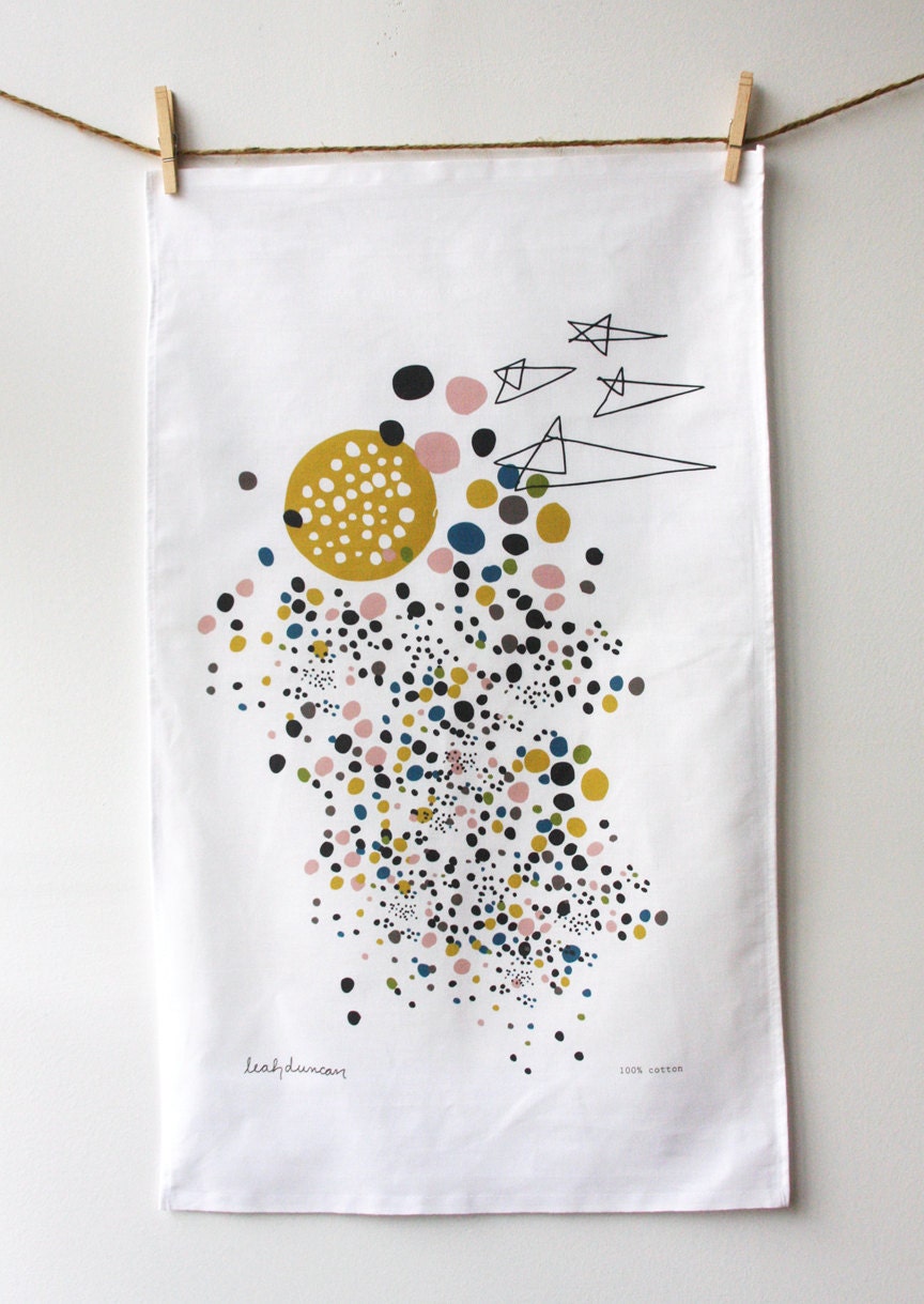Outer Space Tea Towel