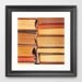 Vintage worn book photography library art book decor peach bookworm reading collection  - fine art book photograph 8x8
