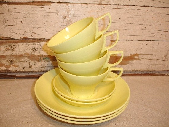 Vintage Melmac Yellow Dinnerware