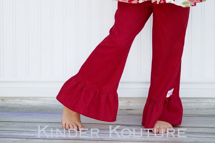 Girls Ruffle Pants -  Size 1-5