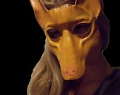 Pharaoh Hound Leather Mask dog mask jackal mask