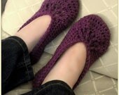 Download Now - CROCHET PATTERN Comfy House Shoes - Ladies Sizes - Pattern PDF