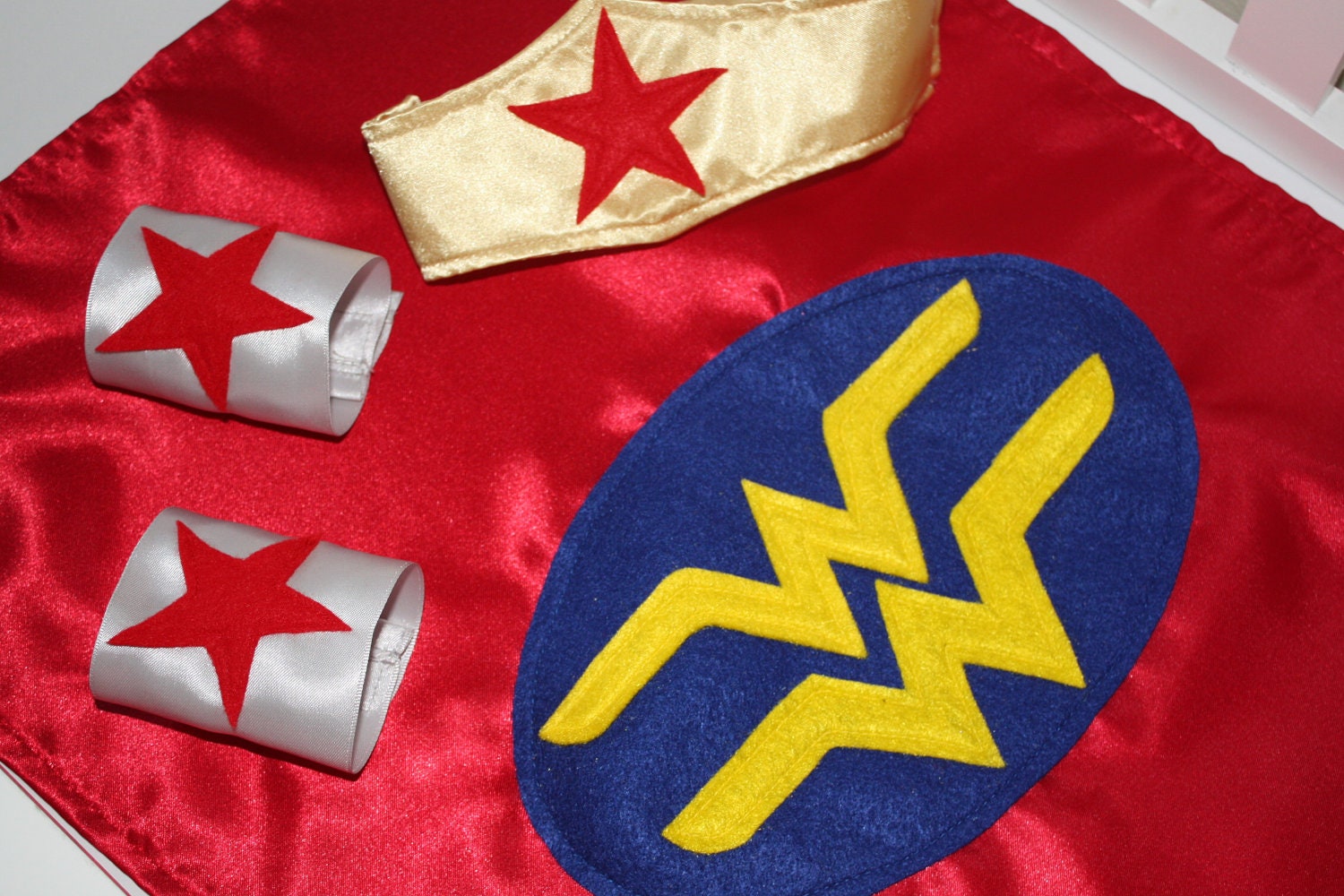 Wonder Woman Cape and Accessory Set- ADULT SIZE