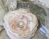 Wedding Hair Flower Pearl and Rhinestone  Bridal Accessory