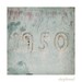 1950, 6x6 fine art print, original photo, old blue distressed rusty door, detail, shabby chic home decor