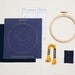Gemini Zodiac Embroidery Kit - diy constellation embroidery kit