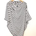 Black and White Striped Nursing Cover/ Nursing Poncho/ Full Coverage/ Breastfeeding/ Nursing Shawl