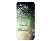 Iphone 5 plastic case, "Listen to the Trees"