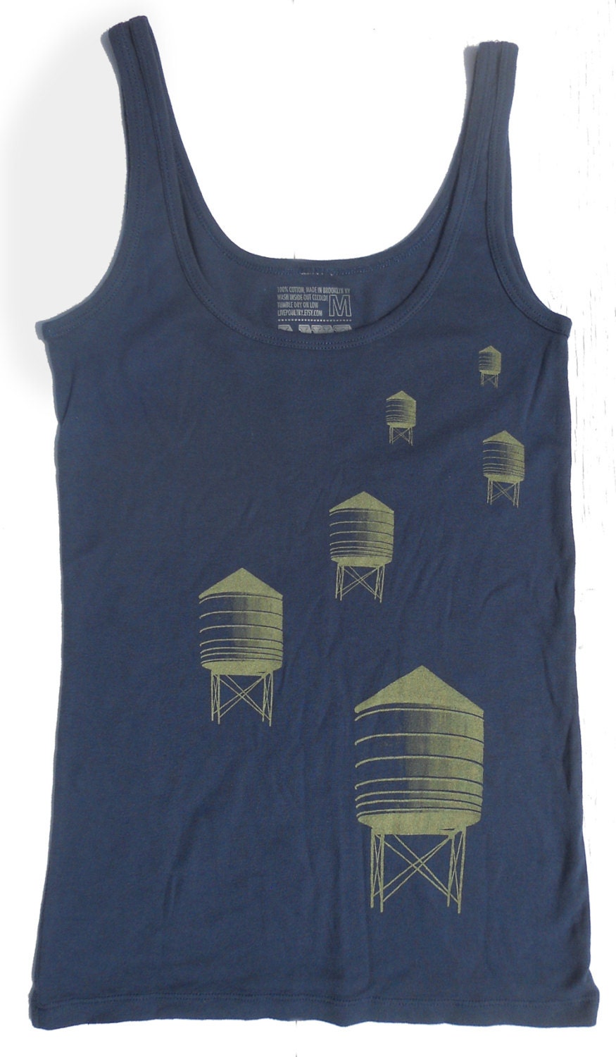 Water Towers Tank Top in Men's Light Navy - S, M, L, XL