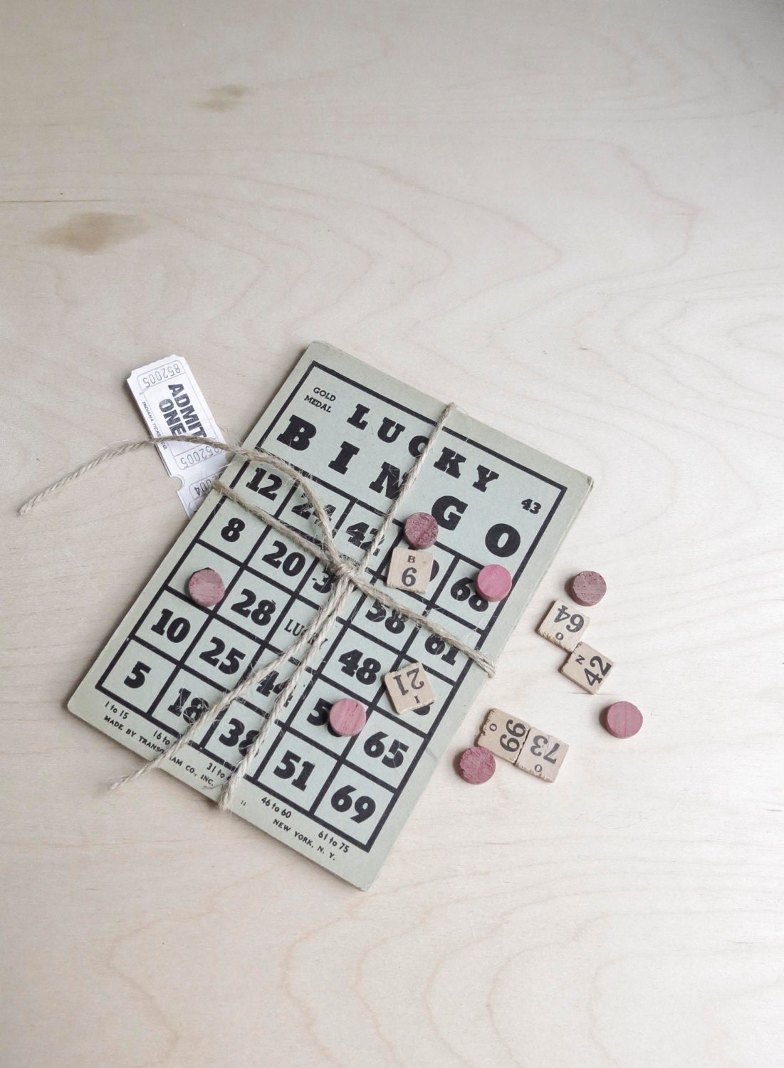 set of ten bingo cards