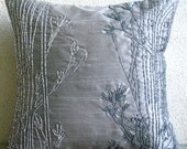 Throw Pillow Covers Accent Pillow Decorative Pillow Couch Pillow Sofa Pillow 16x16 Inches Silk Pillow Cover Bead Embroidery Willow Sparkle