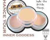 On sale All Natural Erzulie Mineral Makeup Erase Cream Concealer Pot in  LIGHT/MEDIUM LIGHT   Acne Safe Makeup  Non-Comedogenic Makeup