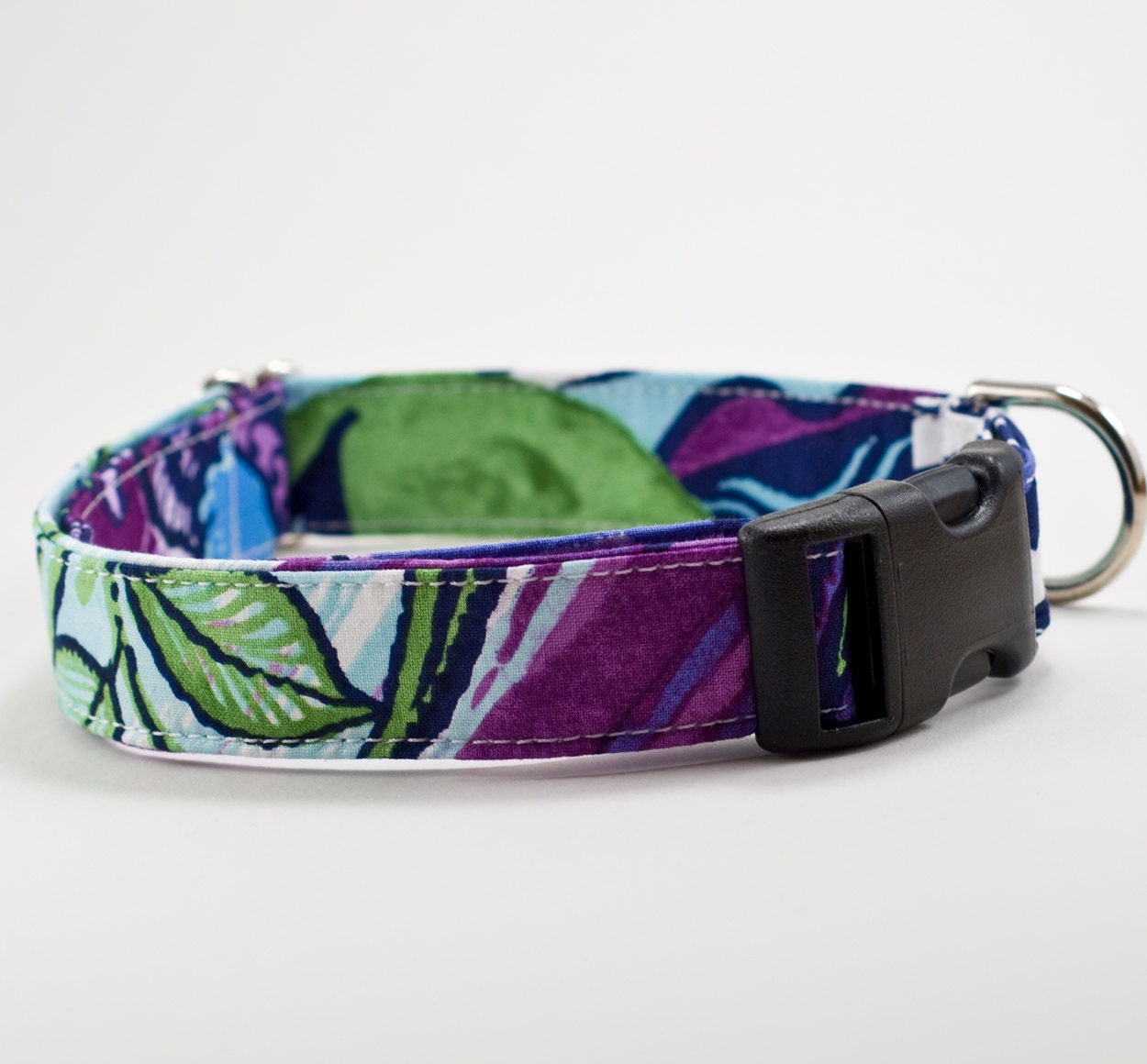 Wild Purple Handmade Dog Collar