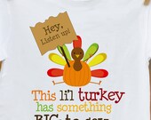 Big Brother thanksgiving personalized shirt- big brother to be pregnancy announcement FRONT and BACK