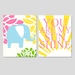 Sunshine Elephant - Set of Two 8x10 Prints - You Are My Sunshine and Floral Elephant - Choose Your Colors - Shown in Yellow, Gray and More