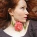Rose Lariat hand Felted