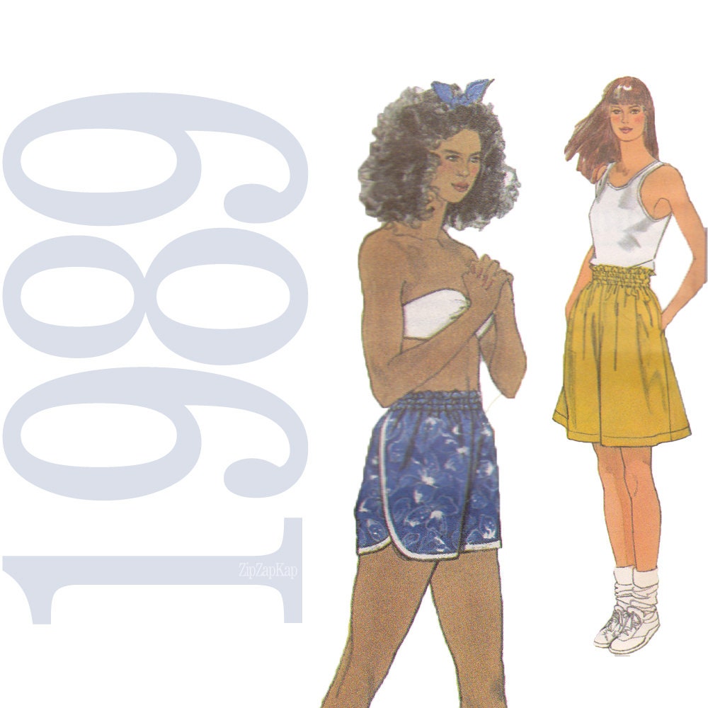 1980s Vintage Pattern - Shorts Pattern - Multisize Shorts Sewing Pattern - Simplicity 9170  - Uncut, FF