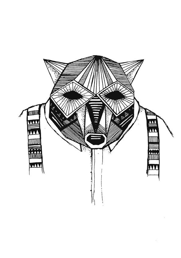 Pretty in black,  print A4, 210x297 mm
