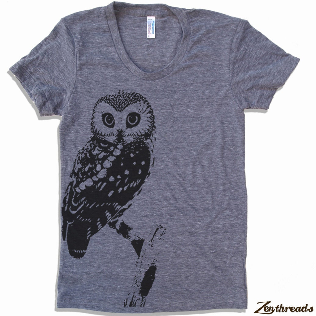 Womens OWL vintage soft american apparel T Shirt S M L XL (16 Colors Available)
