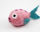 Needle Felted Fish (Pink & Blue)