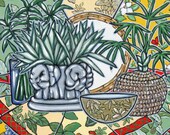 Acrylic Still Life Painting Original in earthtones Sale