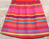 Modern A-line Skirt - posh stripes -toddler girls clothing - mod kids fall fashion - size 4 4T - ready to ship