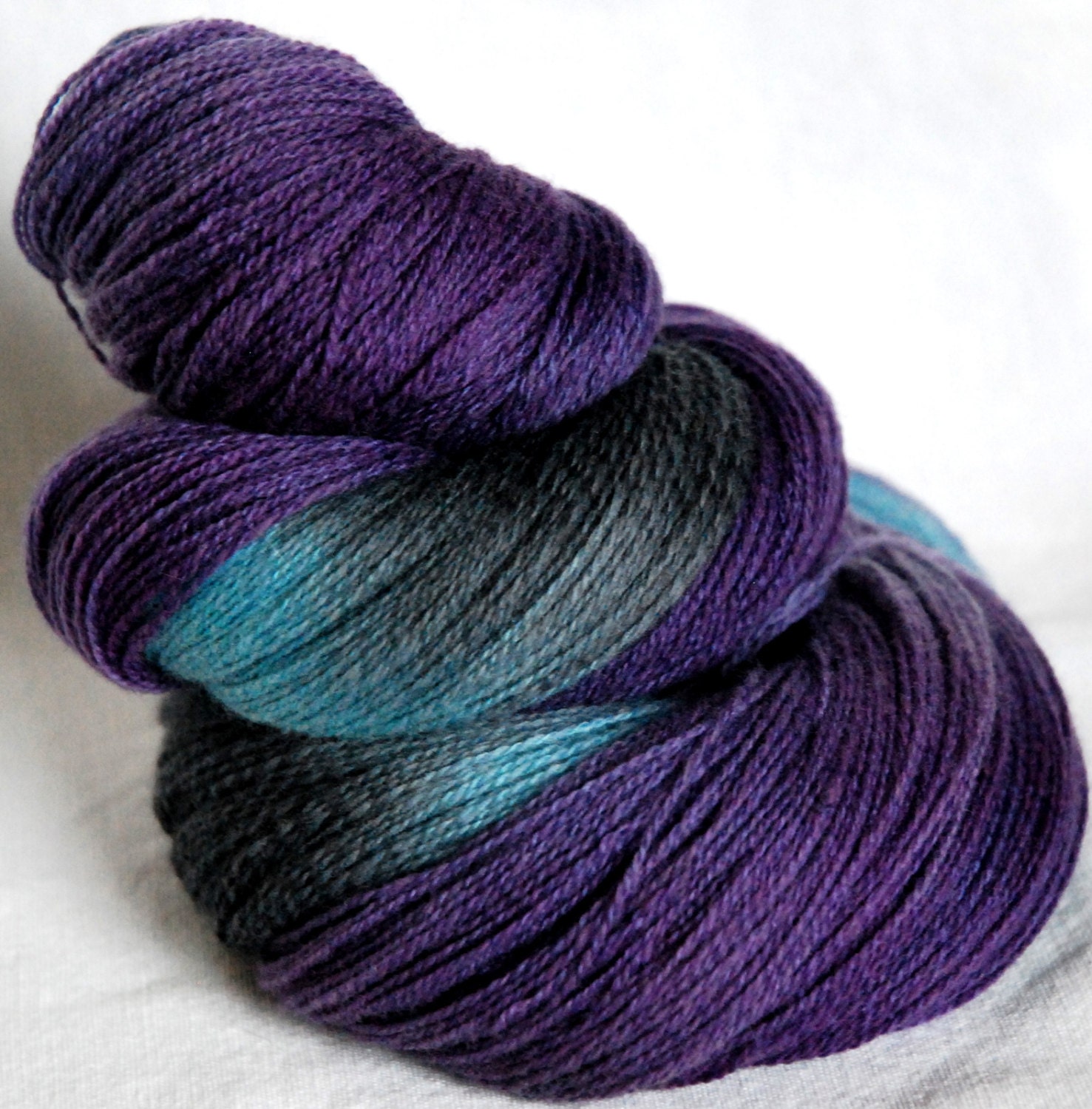 Queensland Merino Hand dyed Lambswool  2ply Laceweight Yarn 100g