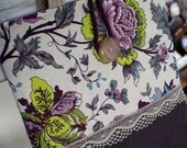 Laptop sleeve Case Cover for 13 inch macbook// linen / handles