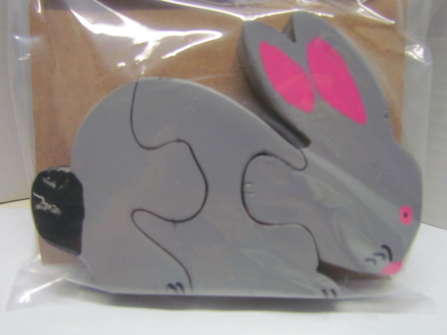 Rabbit and Frog Wooden Puzzle