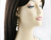 Aurora long earrings - glass crystal