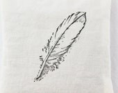 Bird Feather Lavender Sachet, Natural Home Decor, Scented Drawer Sachet
