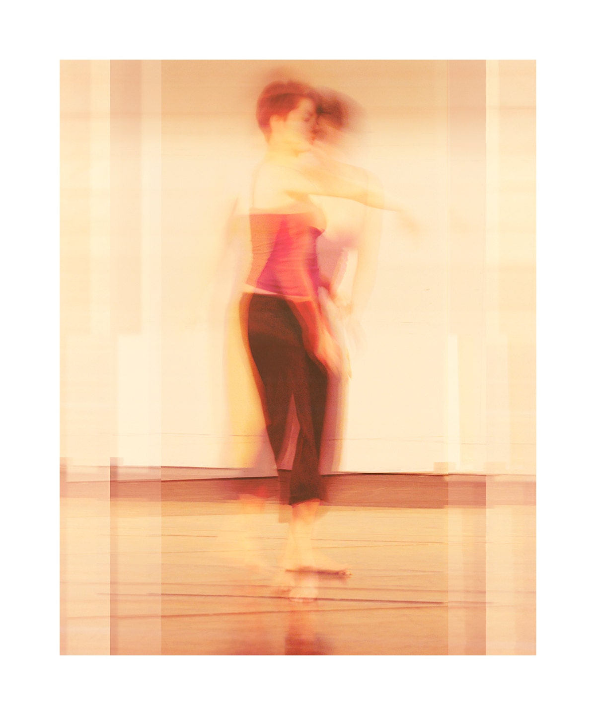 Fine Art Photograph, Becoming, 8x10 print figurative dancer pink red