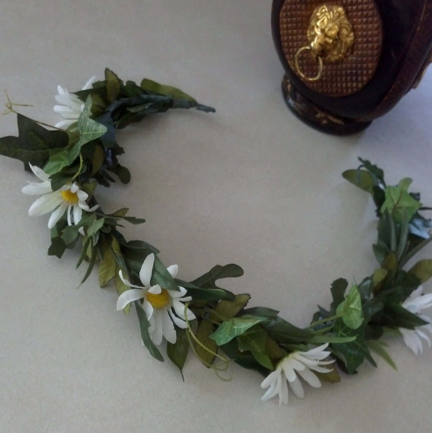 Greek God Leafy Man Wreath Headdress Rock star hair accessory Groom Roman Head Wreath Fall hair Accessories Octoberfest Renaissance Festival