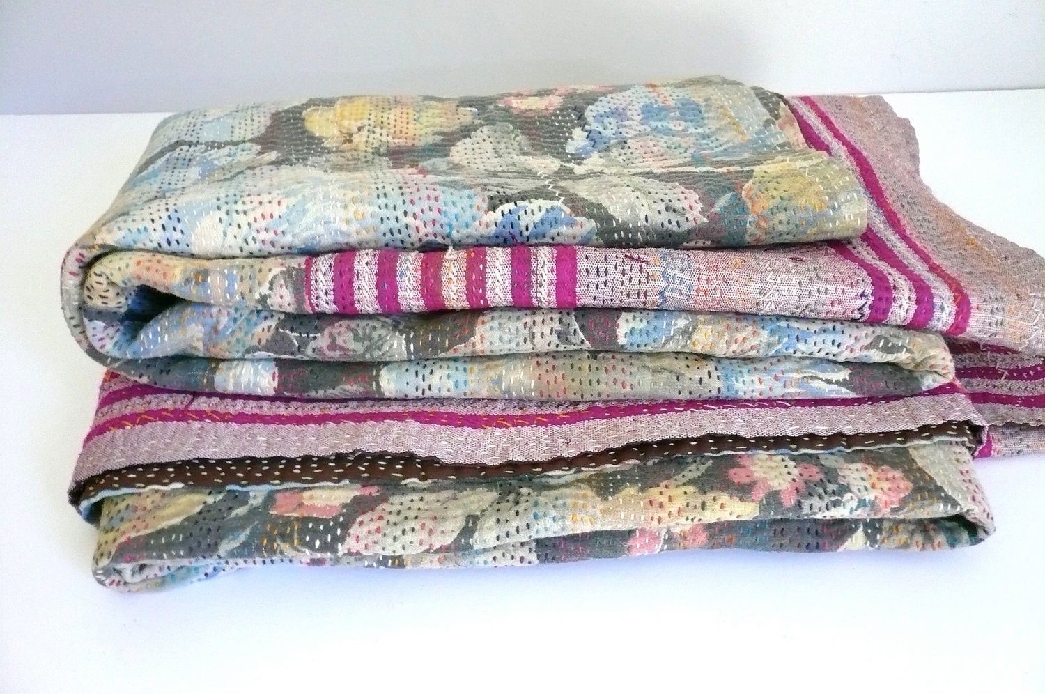 SALE Vintage Kantha Quilt from Bangladesh