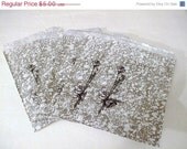 CIJ-JULY 4TH Sale 100 Count Marbled Silver Print 5x7 Paper Gift Bags/Sleeves-Great For Gift Wrapping-Printed With Jewelry Of Quality Stenci