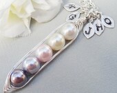 Sweet Peas In A Pod 2, 3,4 Or 5 Pearls Colors Of Purity  - Pick And Mix Your Colors