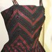 She only listens to, Music Without Words  - Circa 1950's - Mid Century - Pin Up - Bombshell - Party Dress